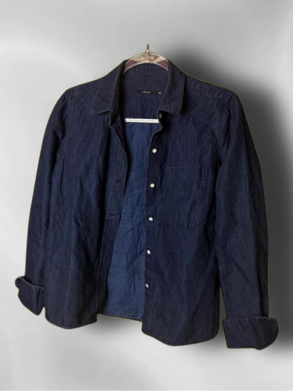 J Brand Dark Indigo Button-Down Shirt